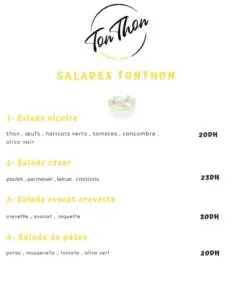 Les menus · 5