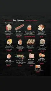 tori sushi menu agadir restaurant 7