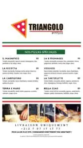 MENU Triangolo Marrakech restaurant 1