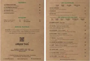 urban thai menu casablanca 2