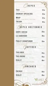 Les menus · 6