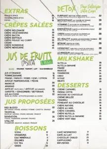 Les menus · 1