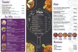 villa boca menu marrakech restaurant