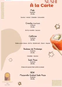 menu villa my pearl a rabat agdal 2