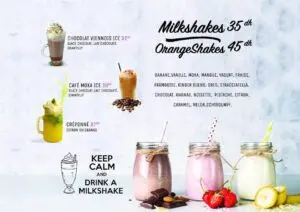 menu vintage tanger