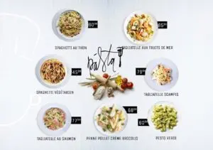 menu vintage tanger