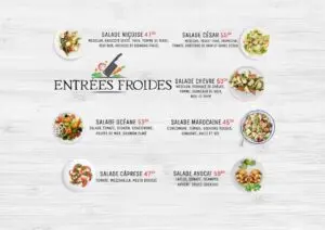 menu vintage tanger