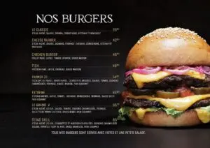 menu vintage tanger