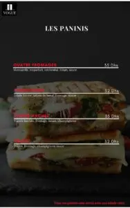 vogue menu kenitra restaurant 1