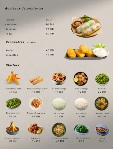 Menu de Wabi Sushi à Casablanca — page 5