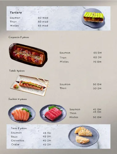 Menu de Wabi Sushi à Casablanca — page 6