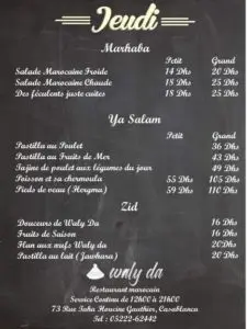 Les menus · 5