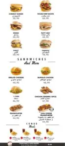 Wayback burgers menu restaurant eat 1