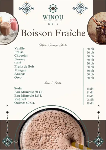Menu de WINOU GELATO & COFFEE à Ville à vérifier — page 7