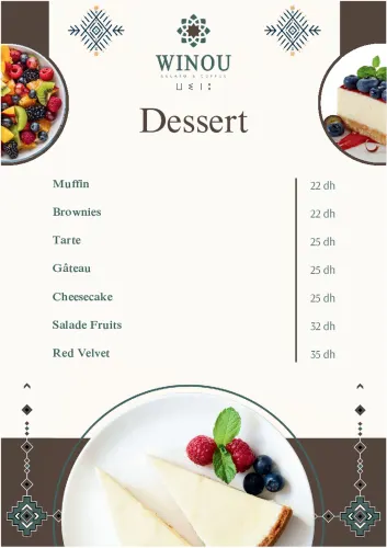 Menu de WINOU GELATO & COFFEE à Ville à vérifier — page 9