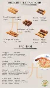 Menu Wok n'thaï Casablanca March 2024 072509-789100
