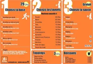 Les menus · 1