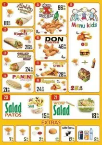 Les menus · 1