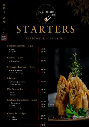 Menu de YANISUSHI à Benguerir — page 2