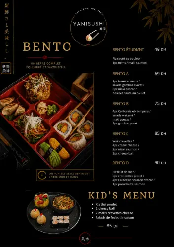 Menu de YANISUSHI à Benguerir — page 8
