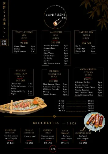 Menu de YANISUSHI à Benguerir — page 11