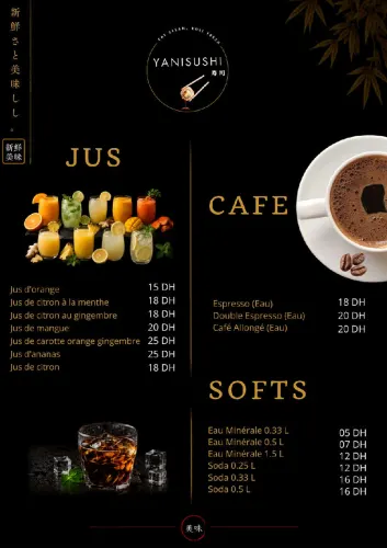 Menu de YANISUSHI à Benguerir — page 18