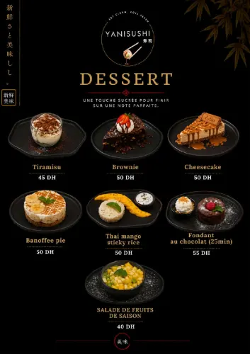 Menu de YANISUSHI à Benguerir — page 17