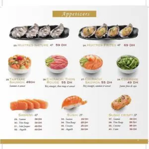 Les menus · 11