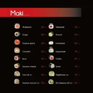 Les menus · 4