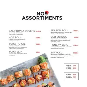 Menu Yoka Sushi 12