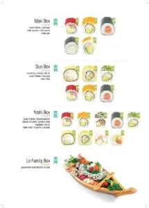 Menu Yoshi Sushi Casablanca December 2023 210422-249900