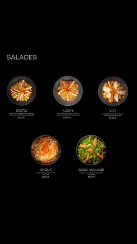 Menu de Yumē sushi & more à Casablanca