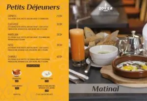 menu zorba restaurant a casablanca biranzarane 1