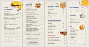 zyane meals menu fast food marrakech 2022 1