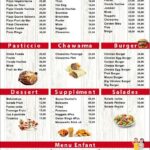 menu snack bingo