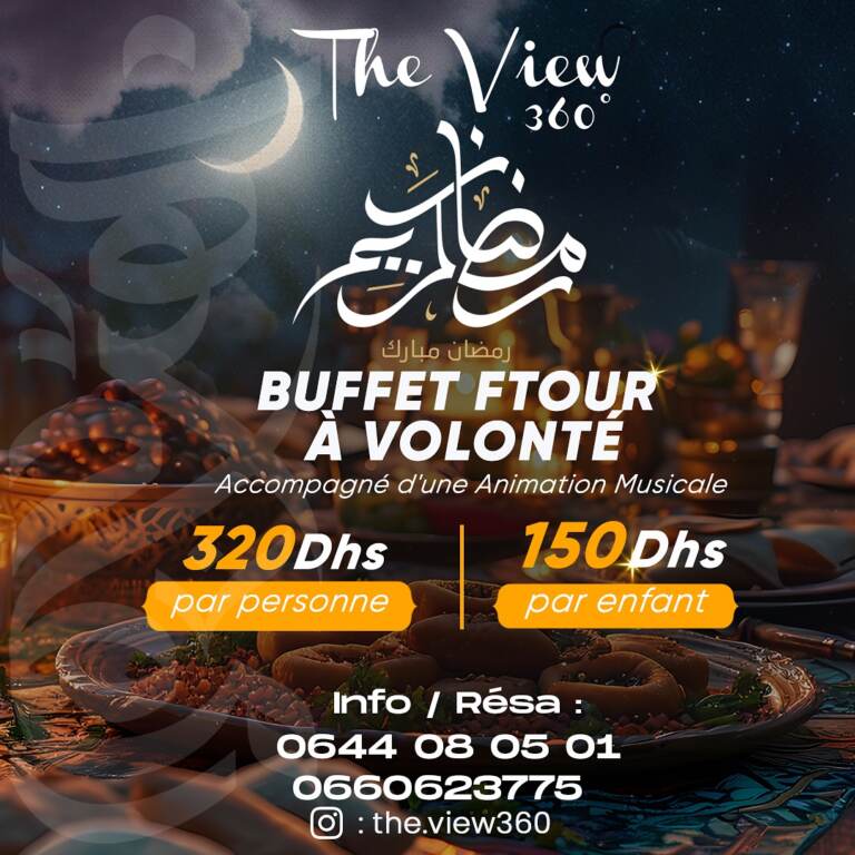 Menu The View 360  March 2024 050301-462300