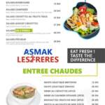 Asmak LES 2 FRERES menu marrakech restaurant 1