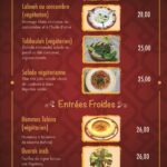 menu fayrouz tanger