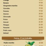 Menu La baget chef marrakech mai 2023 3