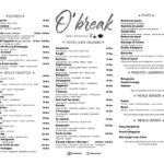 Obreak Casablanca Menu