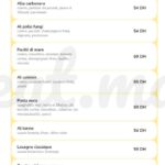 PASTA PINO MENU RESTAURANT ITALIEN CASABLANCA 2022 3