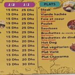 Snack imessouane Menu