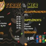 Terre et Mer menu Temara restaurant 2