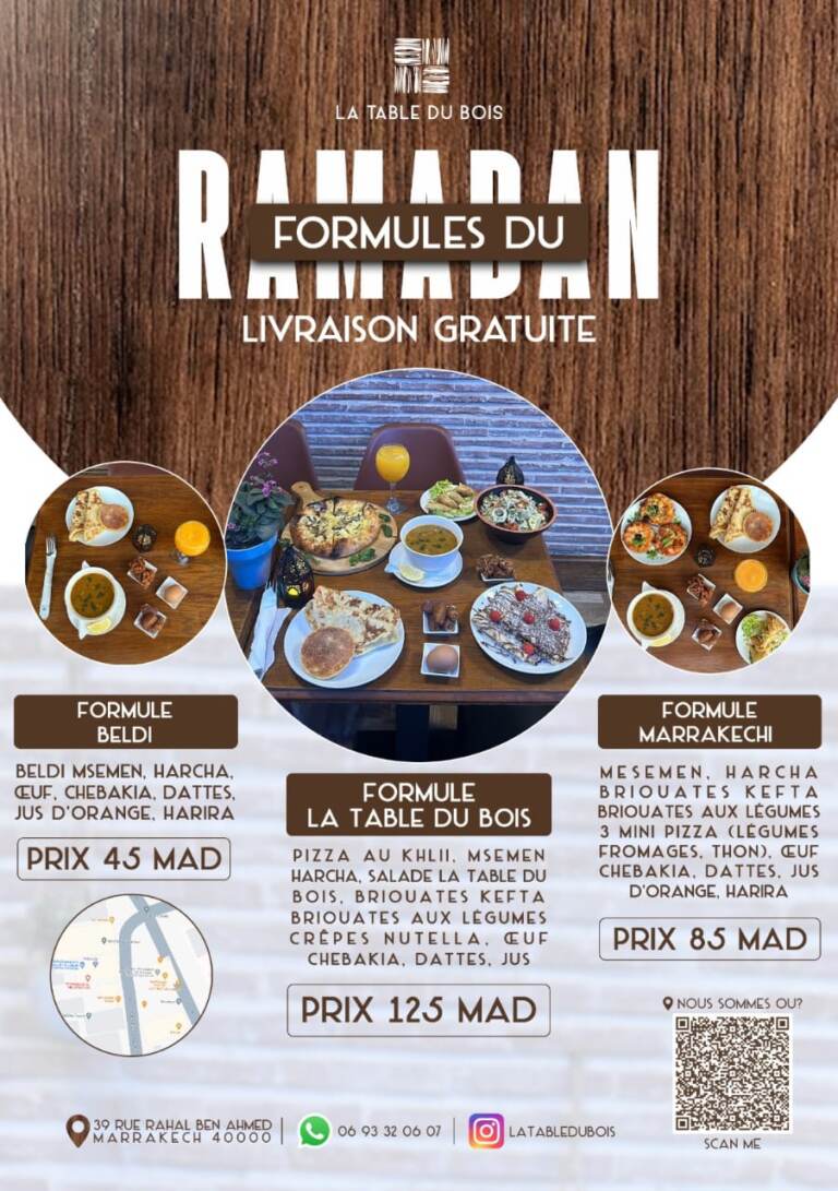 Menu La table du bois  March 2024 514114-728600