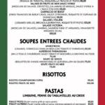 Menu L'italien Fes June 2023 295209