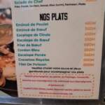 Menu Oumnia Marrakech