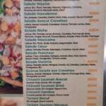 Menu Oumnia Marrakech