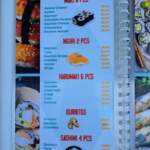 Menu Oumnia Marrakech