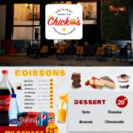 Menu Chicko's - Fried Chicken & Burger Agadir December 2023 462010-405400