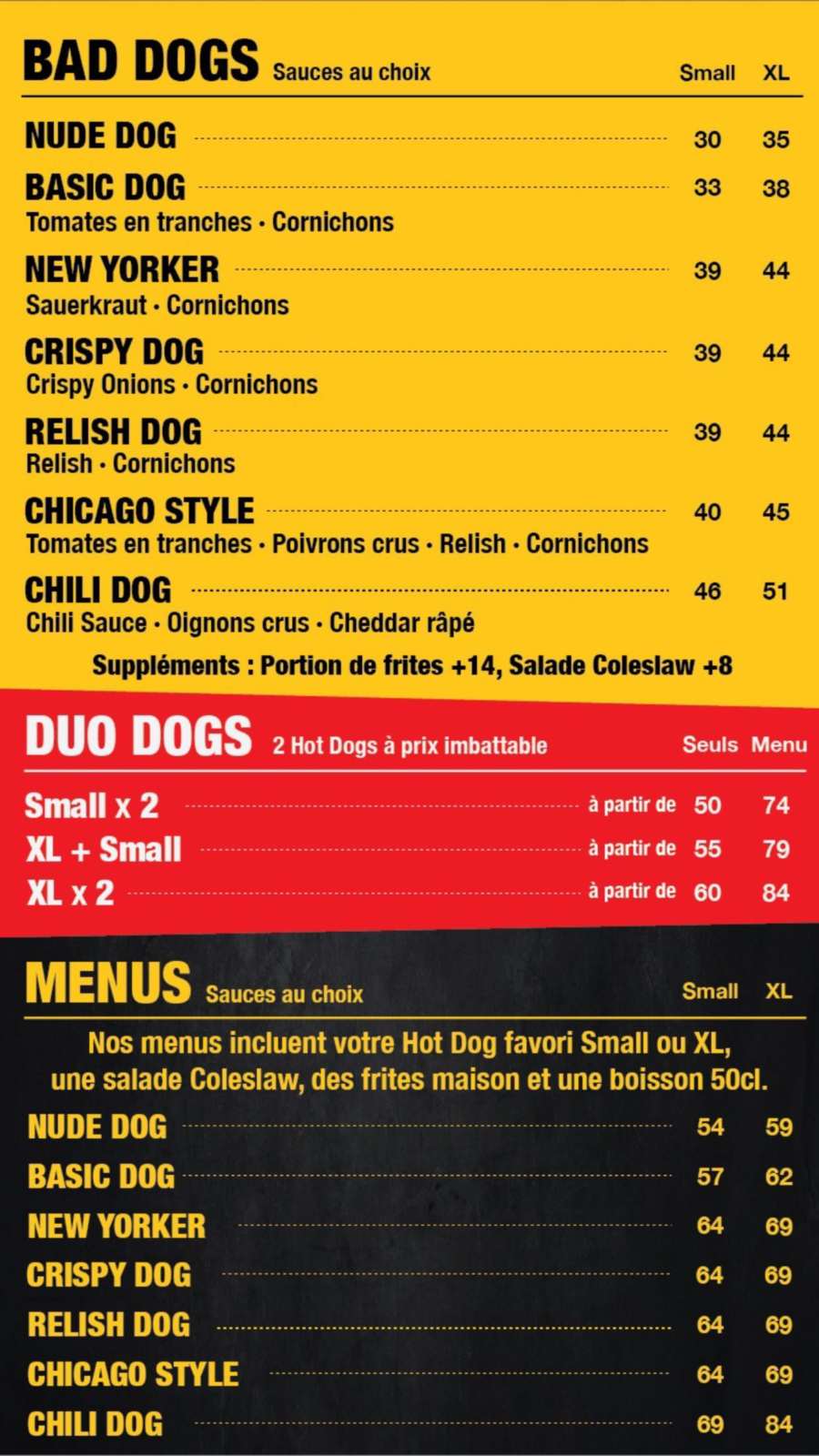 MENU Bad Dog Casablanca 2024 Les meilleurs Restaurants à Casablanca EAT.MA
